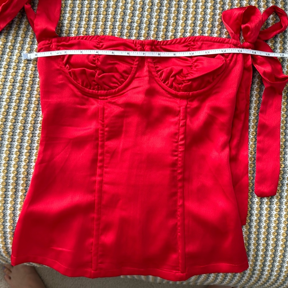 Lioness red corset top